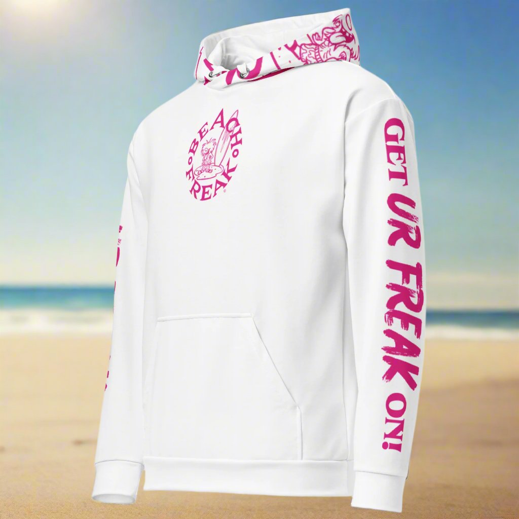 PINK BEACH FREAK© TRADITIONAL PULLOVER HOODIE