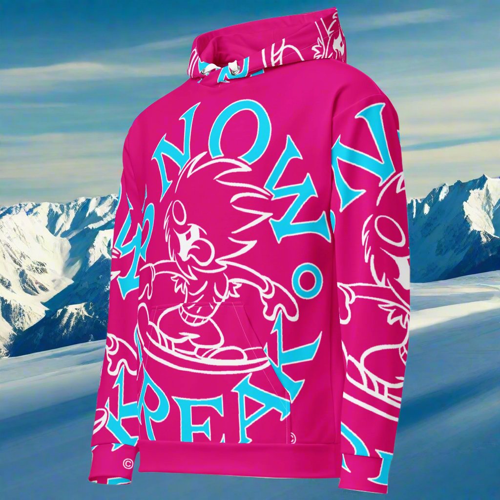 NEON BLUE SNOW FREAK© SPLASH'D© Hoodie
