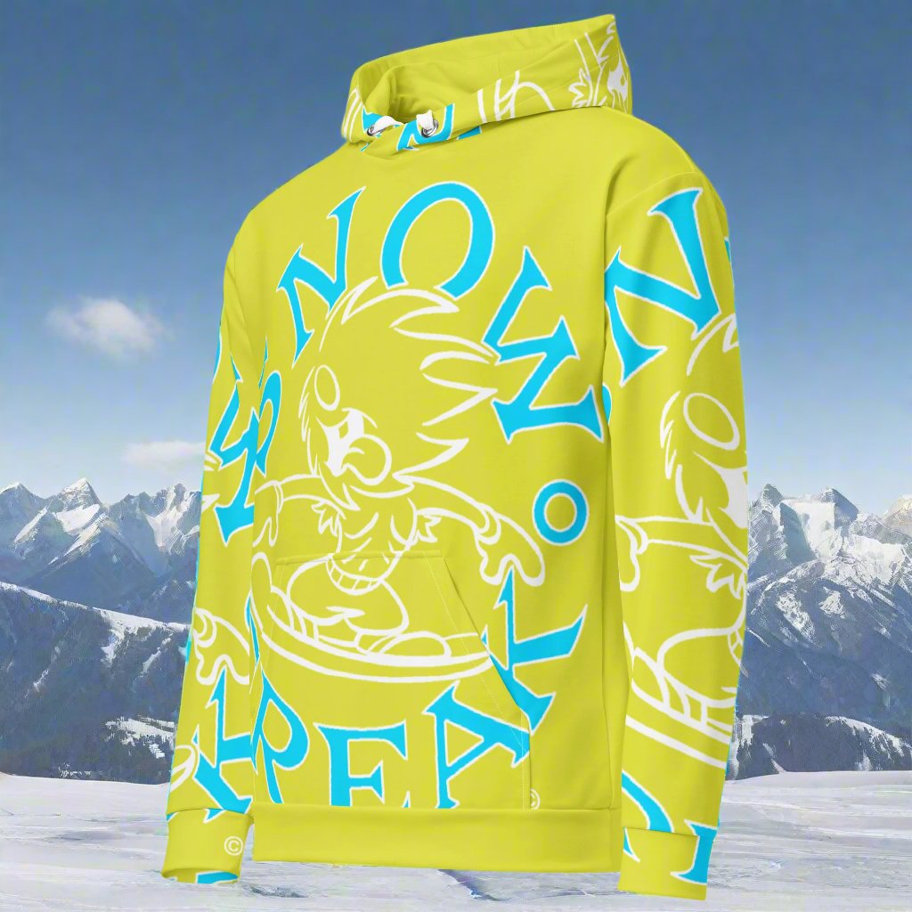 NEON BLUE SNOW FREAK© SPLASH'D© Hoodie