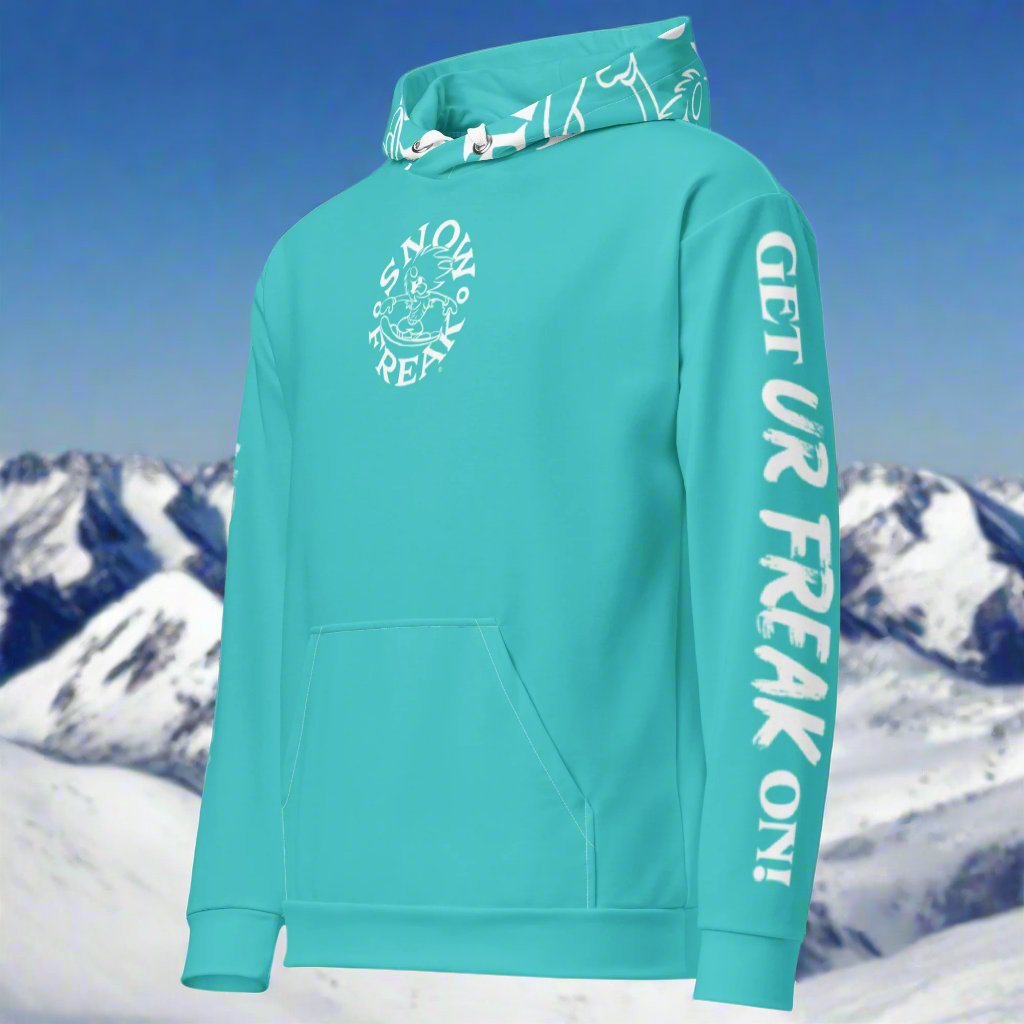WHITE SNOW FREAK© TRADITIONAL HOODIE