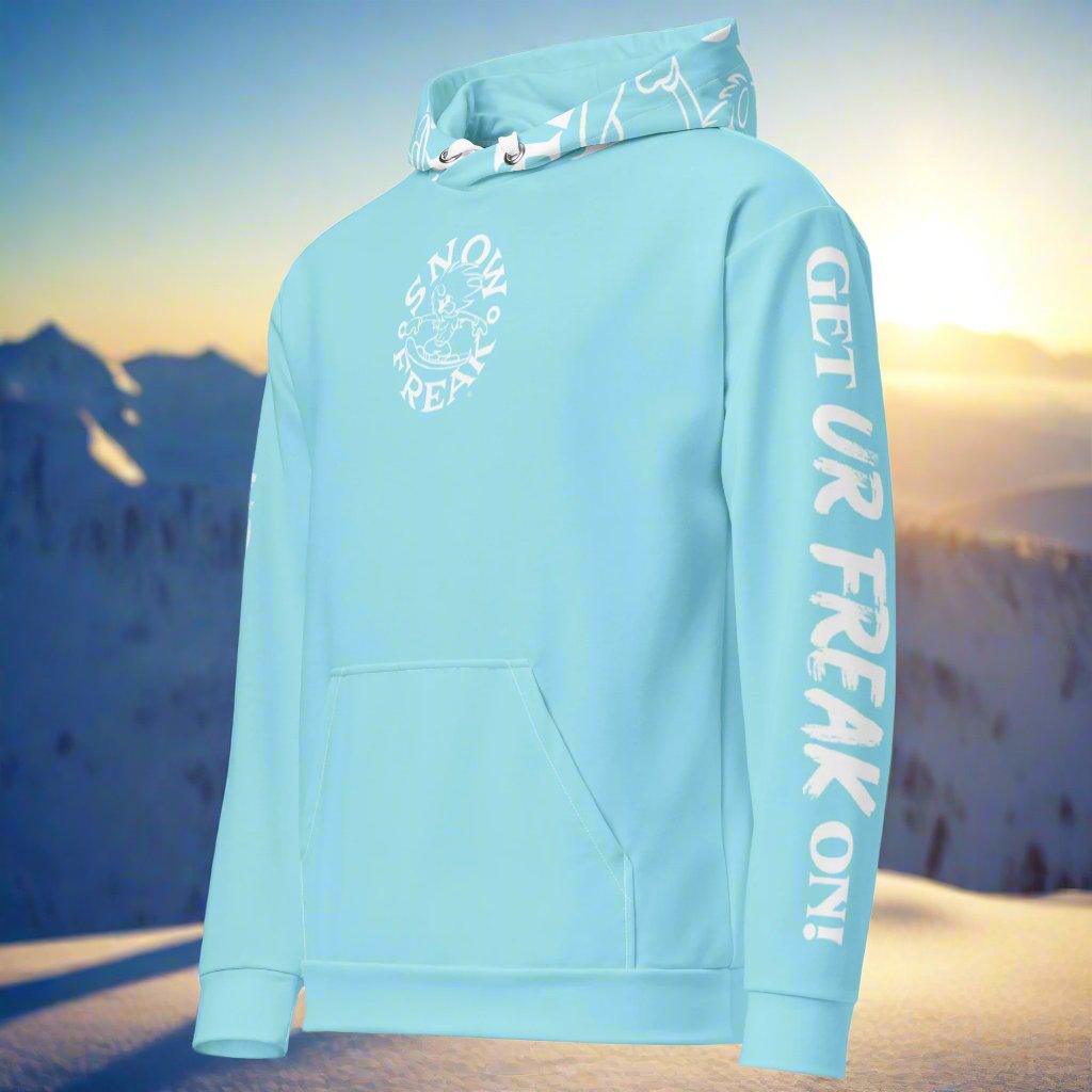 WHITE SNOW FREAK© TRADITIONAL HOODIE