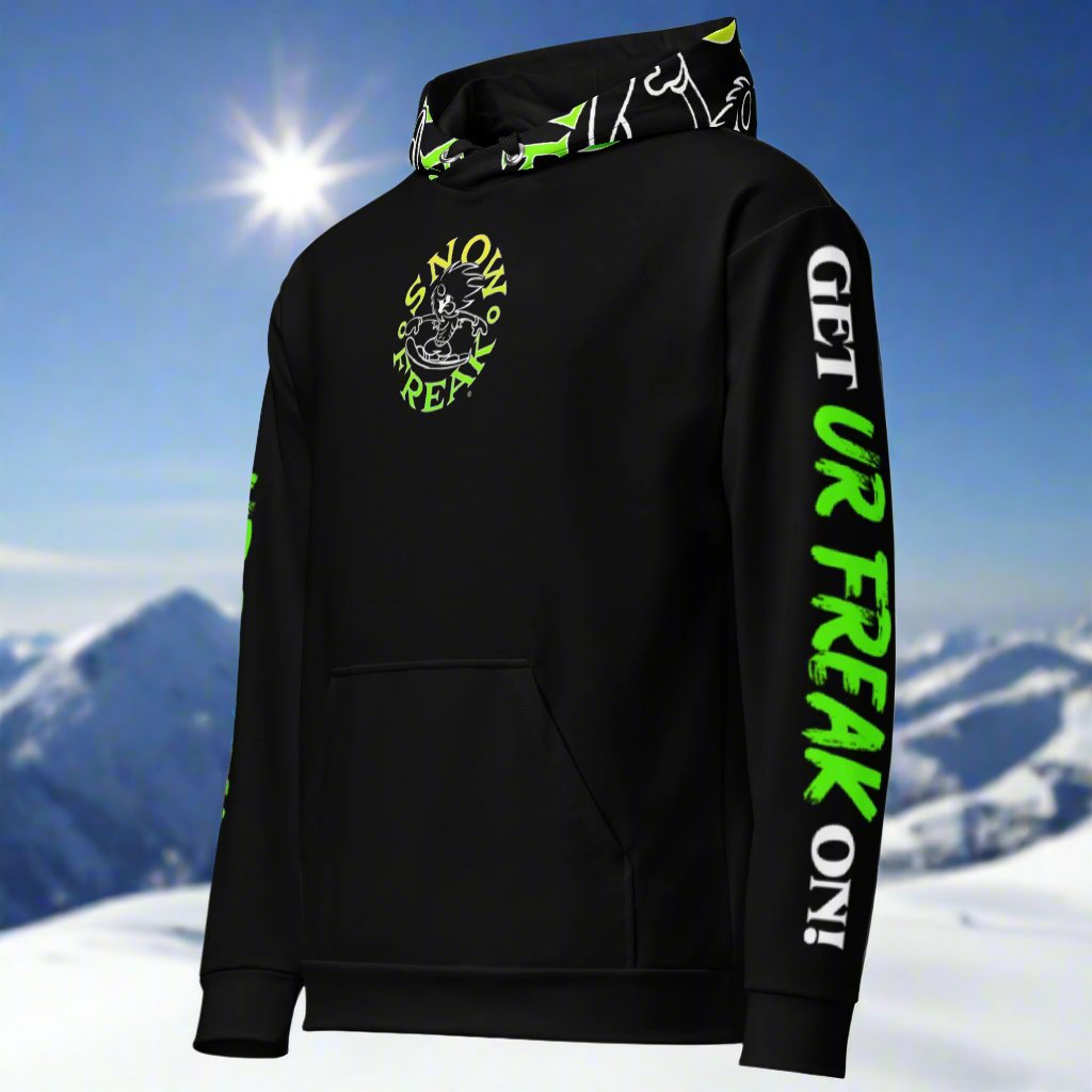 LIME & YELLOW SNOW FREAK© TRADITIONAL HOODIE