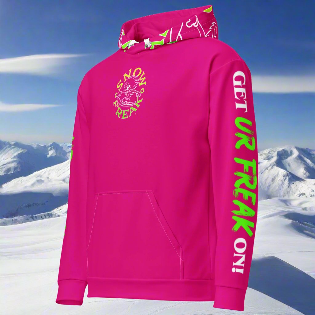 LIME & YELLOW SNOW FREAK© TRADITIONAL HOODIE