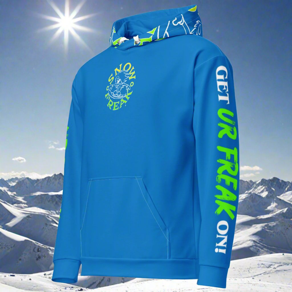 LIME & YELLOW SNOW FREAK© TRADITIONAL HOODIE