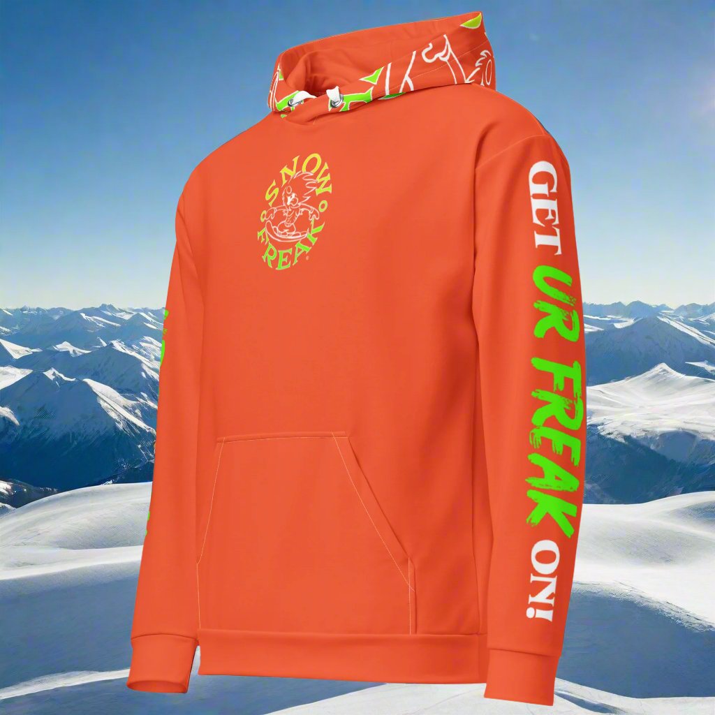 LIME & YELLOW SNOW FREAK© TRADITIONAL HOODIE