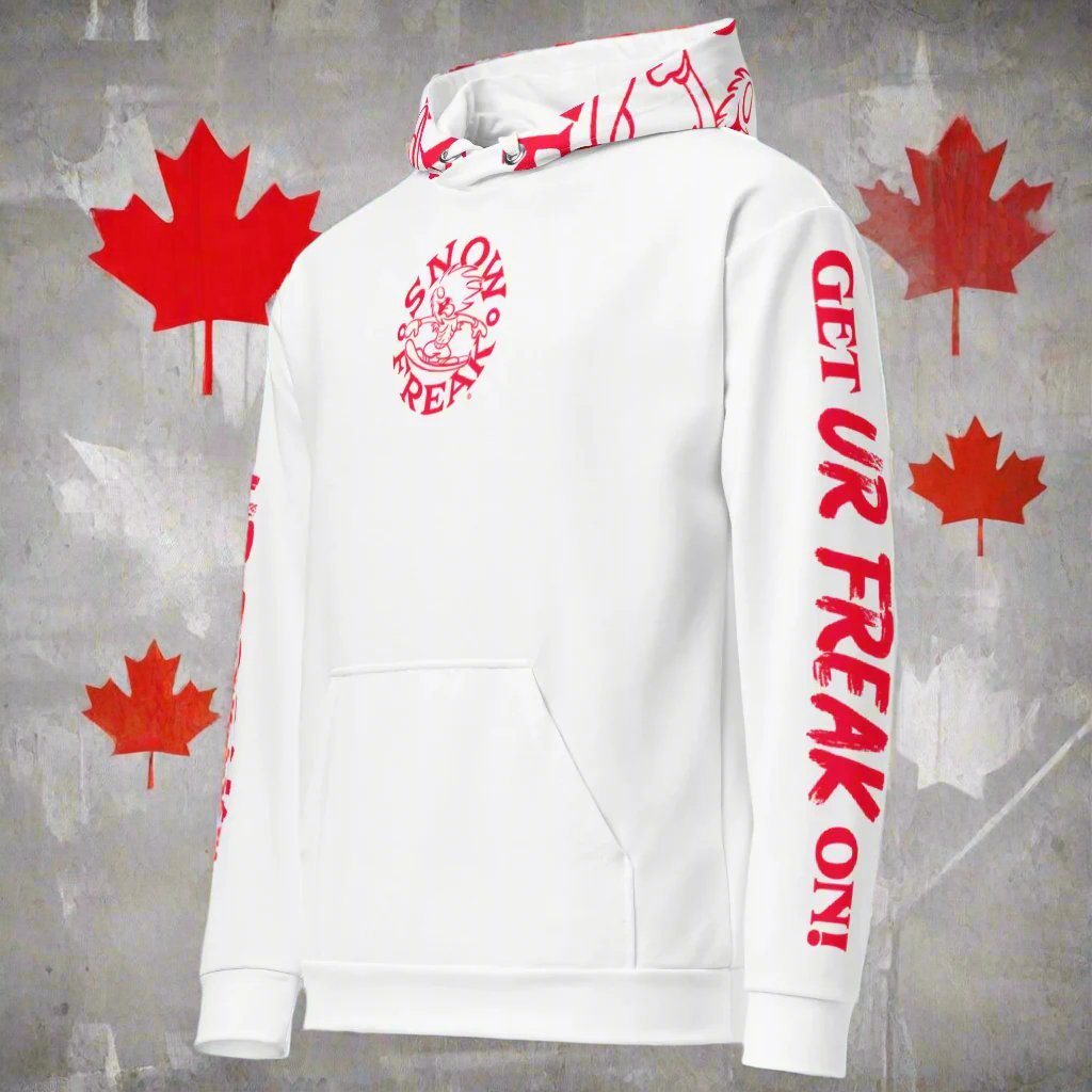 'THE CANUCK' SNOW FREAK© TRADITIONAL PULLOVER HOODIE