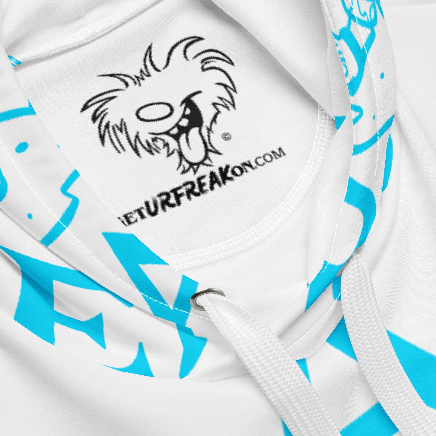 NEON BLUE BEACH FREAK SPLASH'D© Hoodie