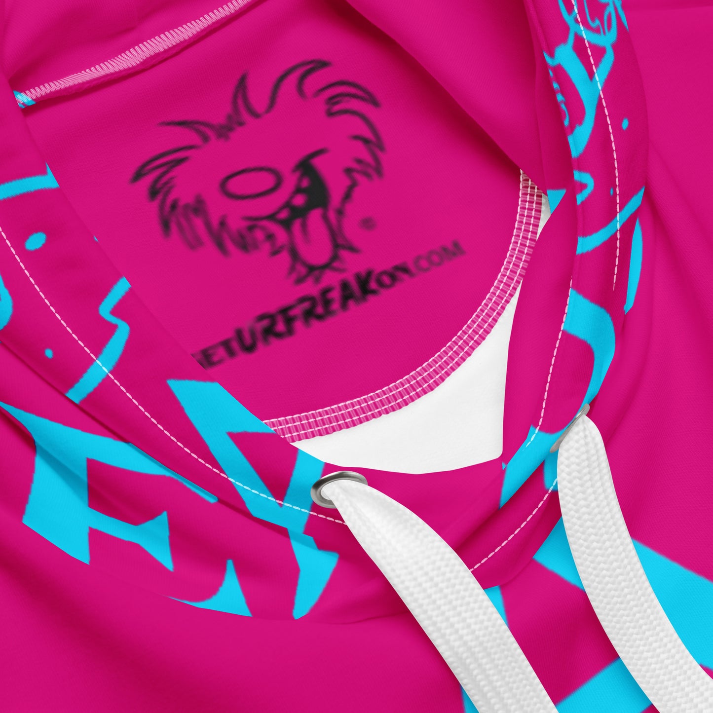 NEON BLUE BEACH FREAK SPLASH'D© Hoodie