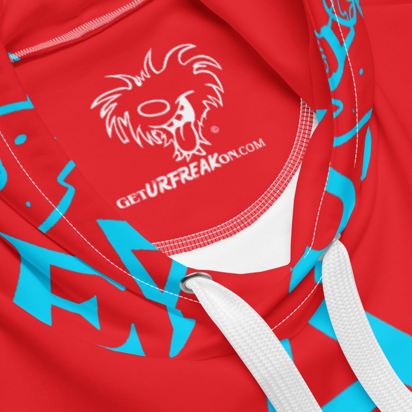 NEON BLUE BEACH FREAK SPLASH'D© Hoodie