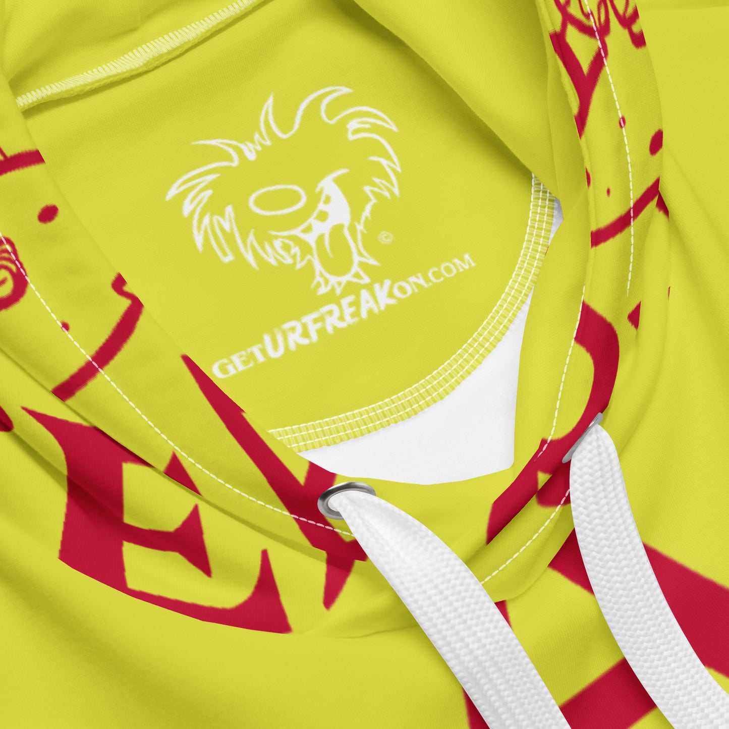 NEON RED BEACH FREAK© SPLASH'D© Hoodie