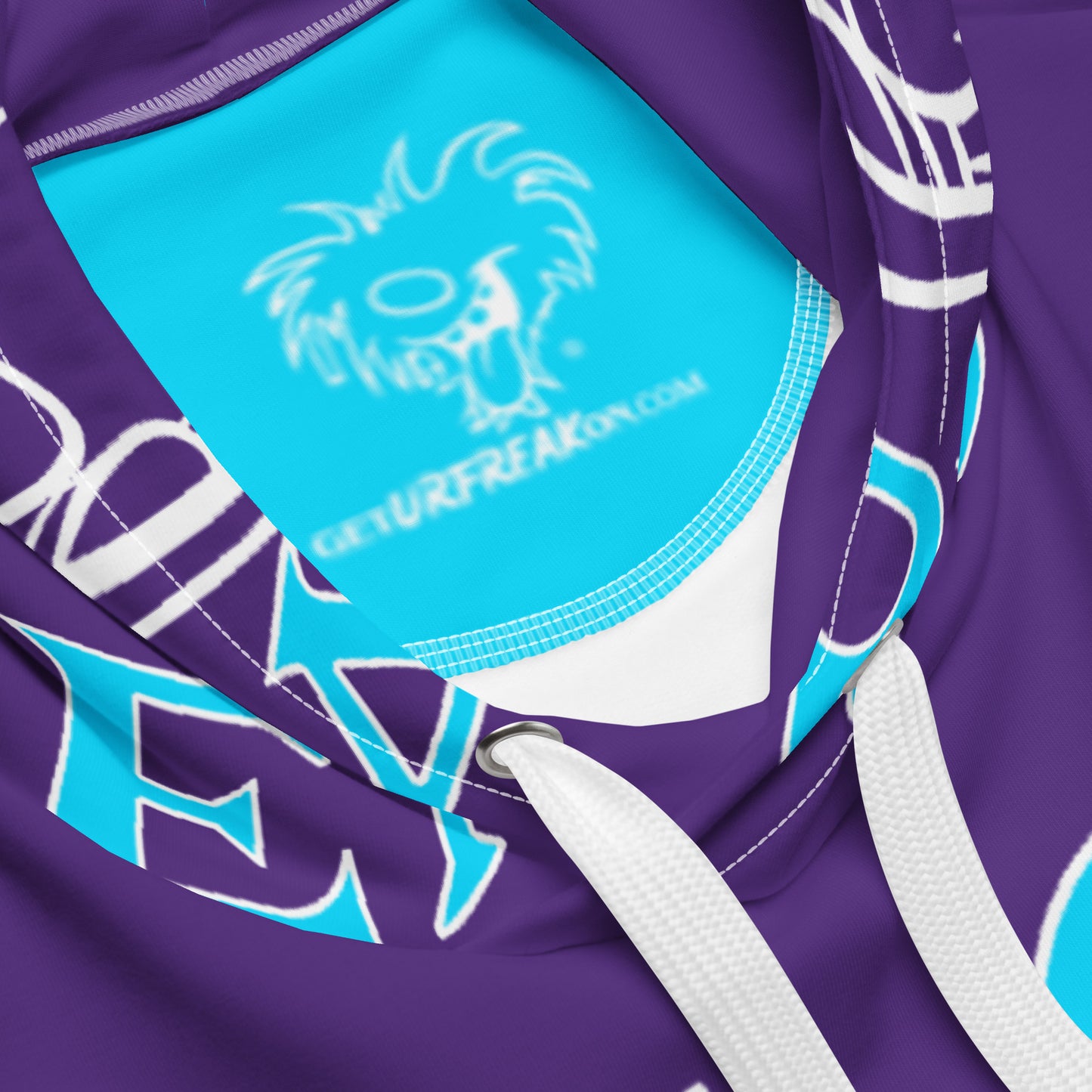 NEON BLUE SNOW FREAK© SPLASH'D© Hoodie