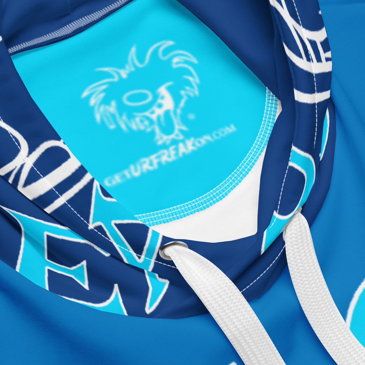 NEON BLUE SNOW FREAK© SPLASH'D© Hoodie