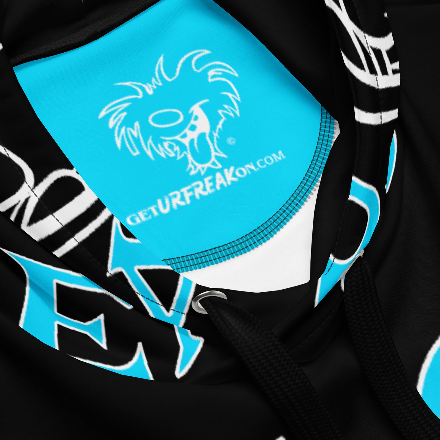 NEON BLUE SNOW FREAK© SPLASH'D© Hoodie