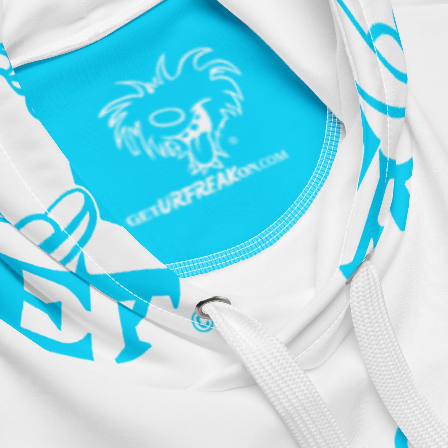 NEON BLUE SNOW FREAK© TRADITIONAL HOODIE