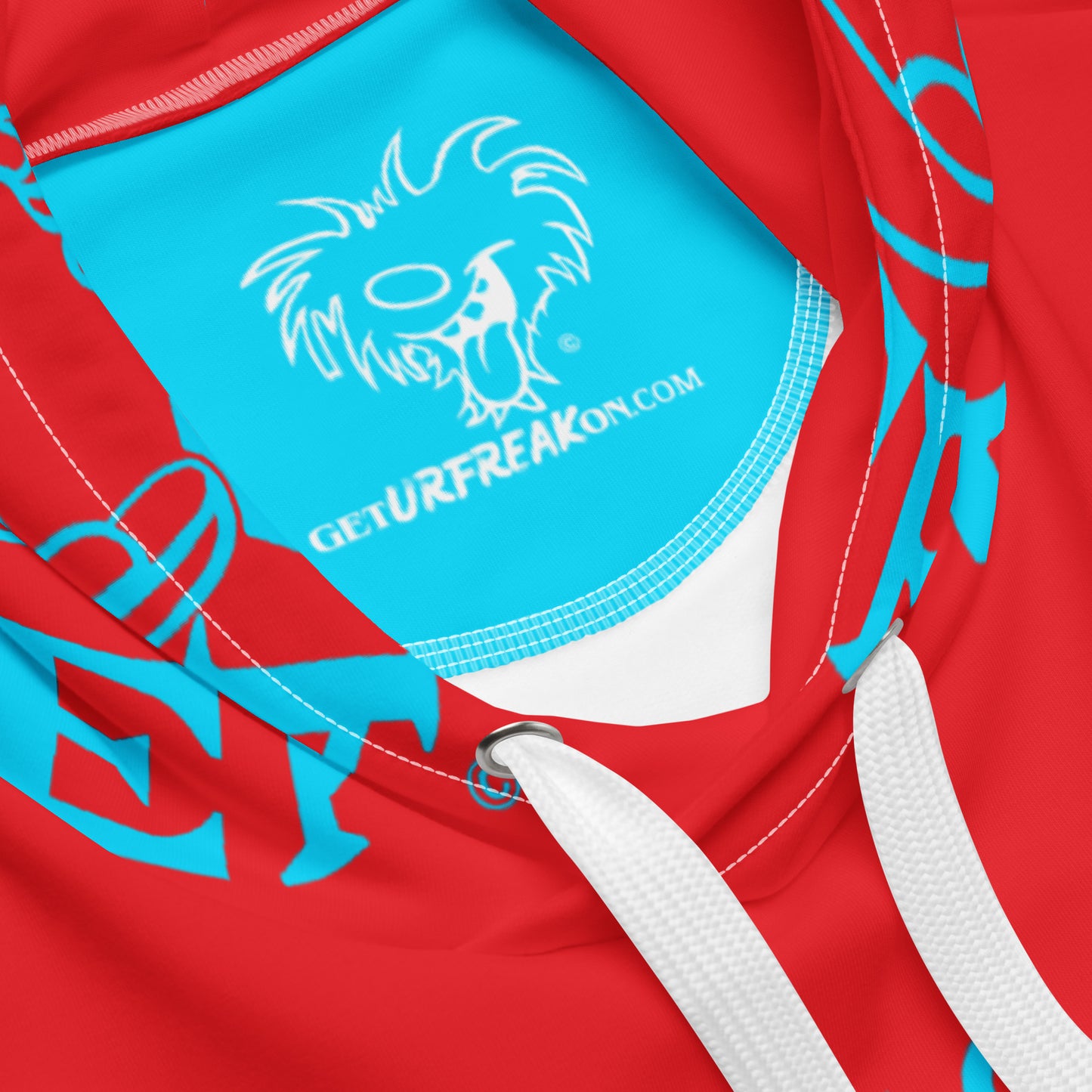 NEON BLUE SNOW FREAK© TRADITIONAL HOODIE