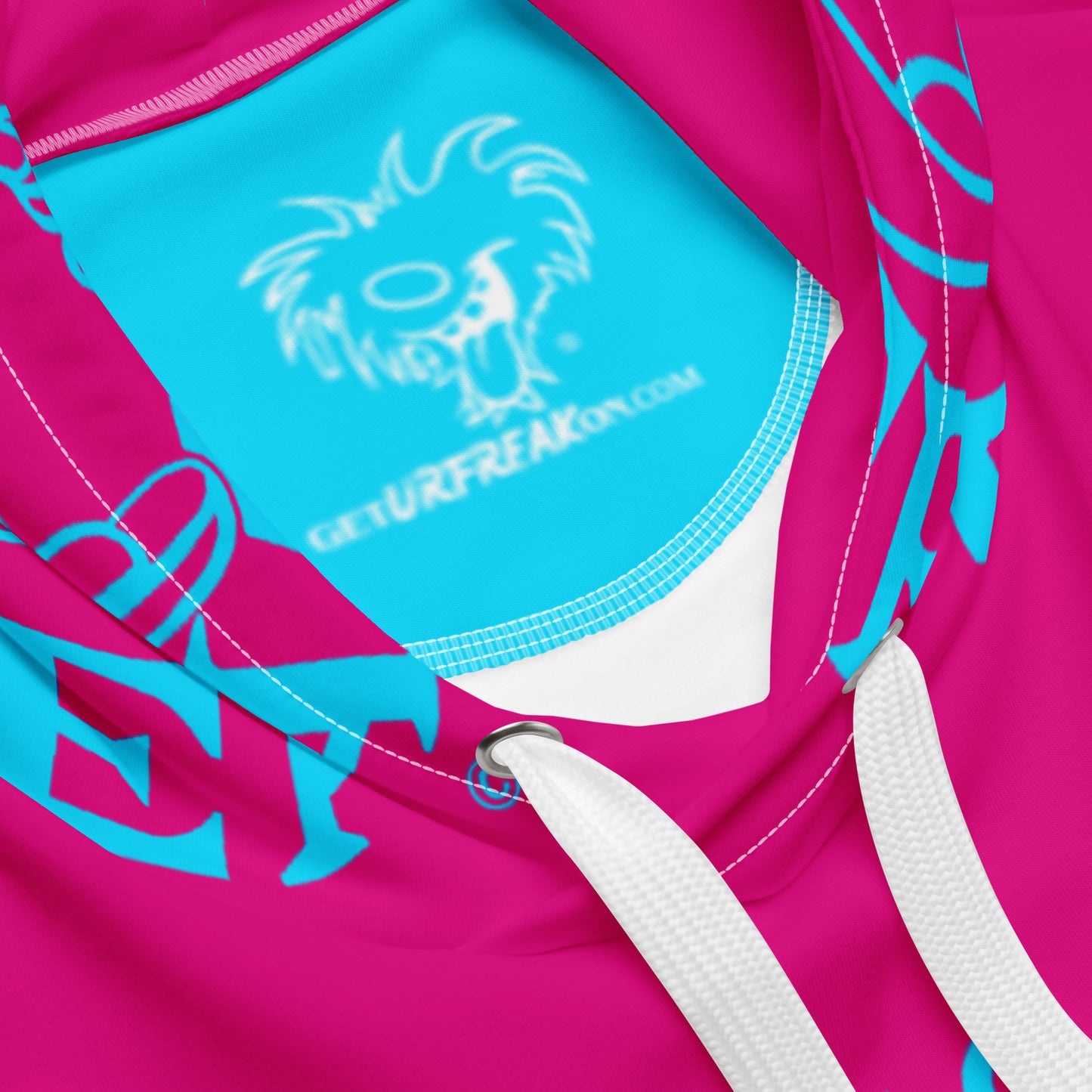 NEON BLUE SNOW FREAK© TRADITIONAL HOODIE