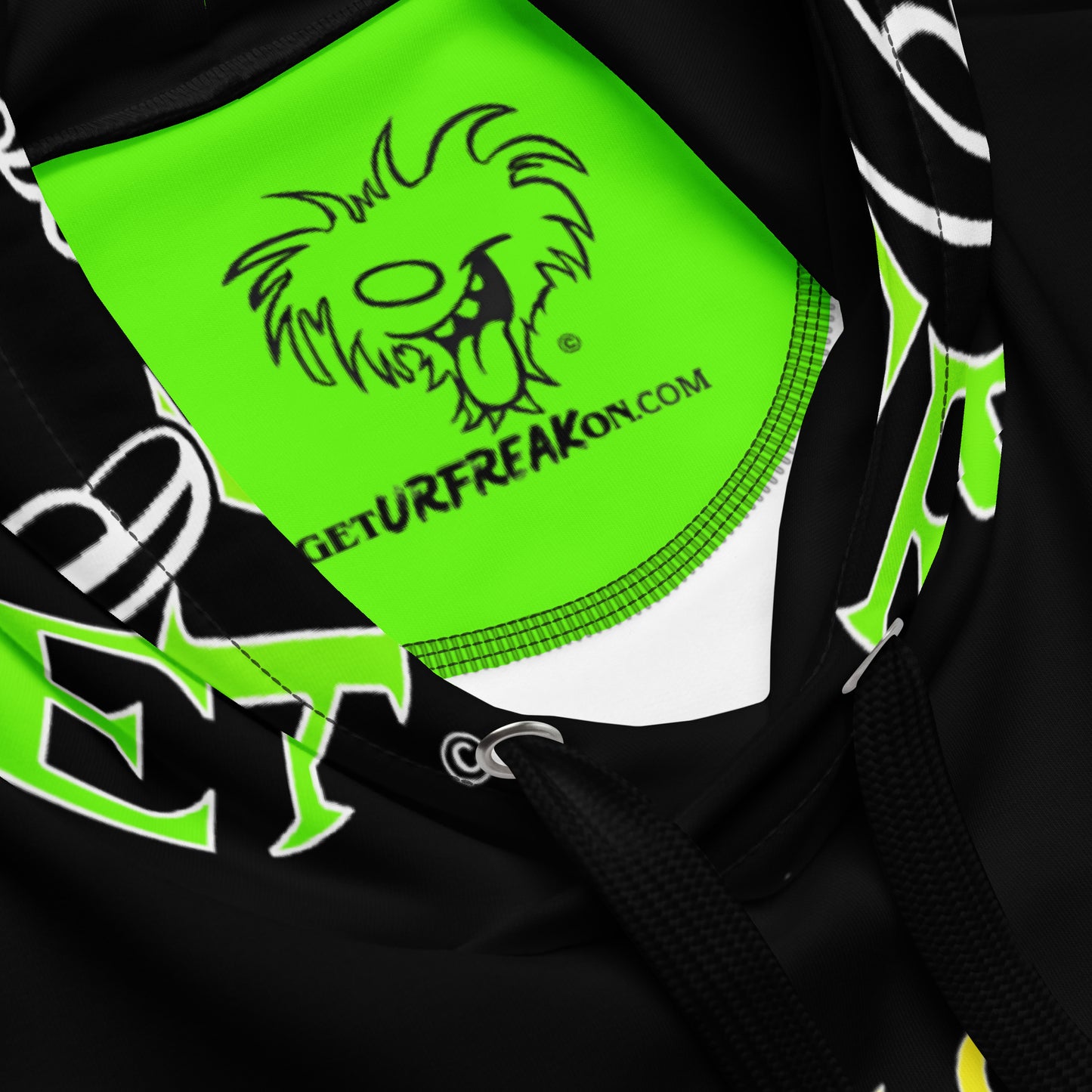 LIME & YELLOW SNOW FREAK© TRADITIONAL HOODIE