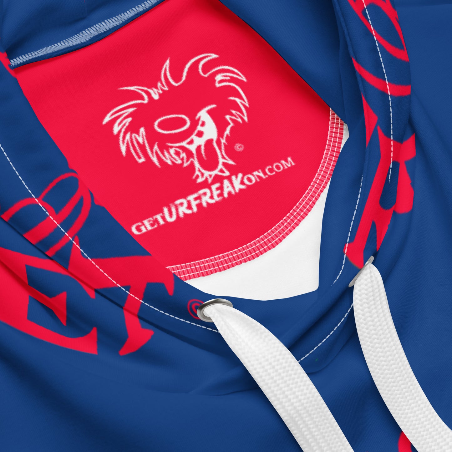 NEON RED SNOW FREAK© TRADITIONAL HOODIE