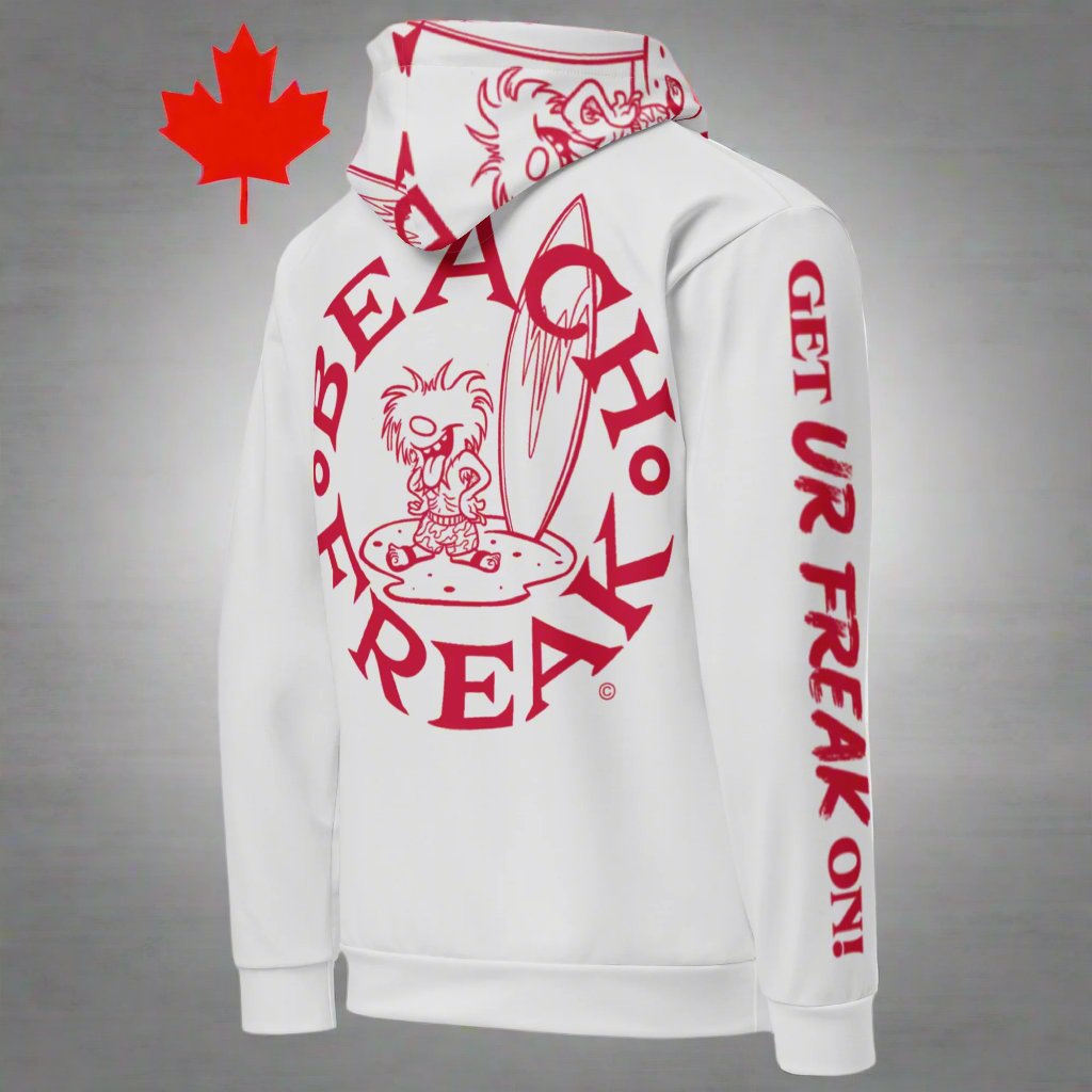 'THE CANUCK' BEACH FREAK© TRADITIONAL PULLOVER HOODIE