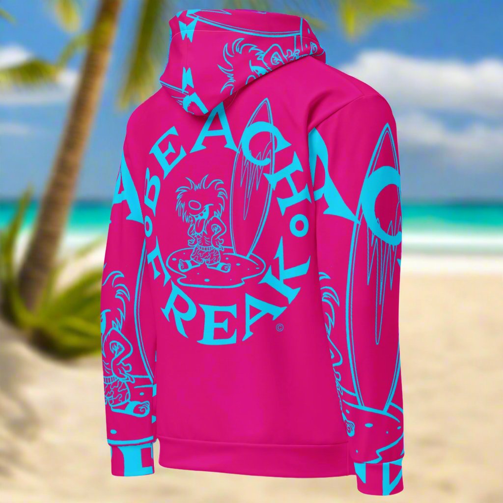 NEON BLUE BEACH FREAK© SPLASH'D© Hoodie