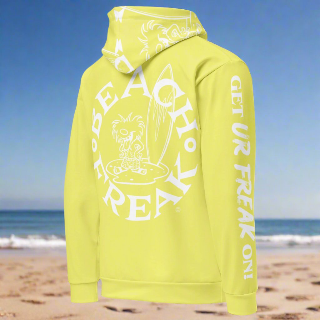 WHITE BEACH FREAK© TRADITIONAL PULLOVER HOODIE