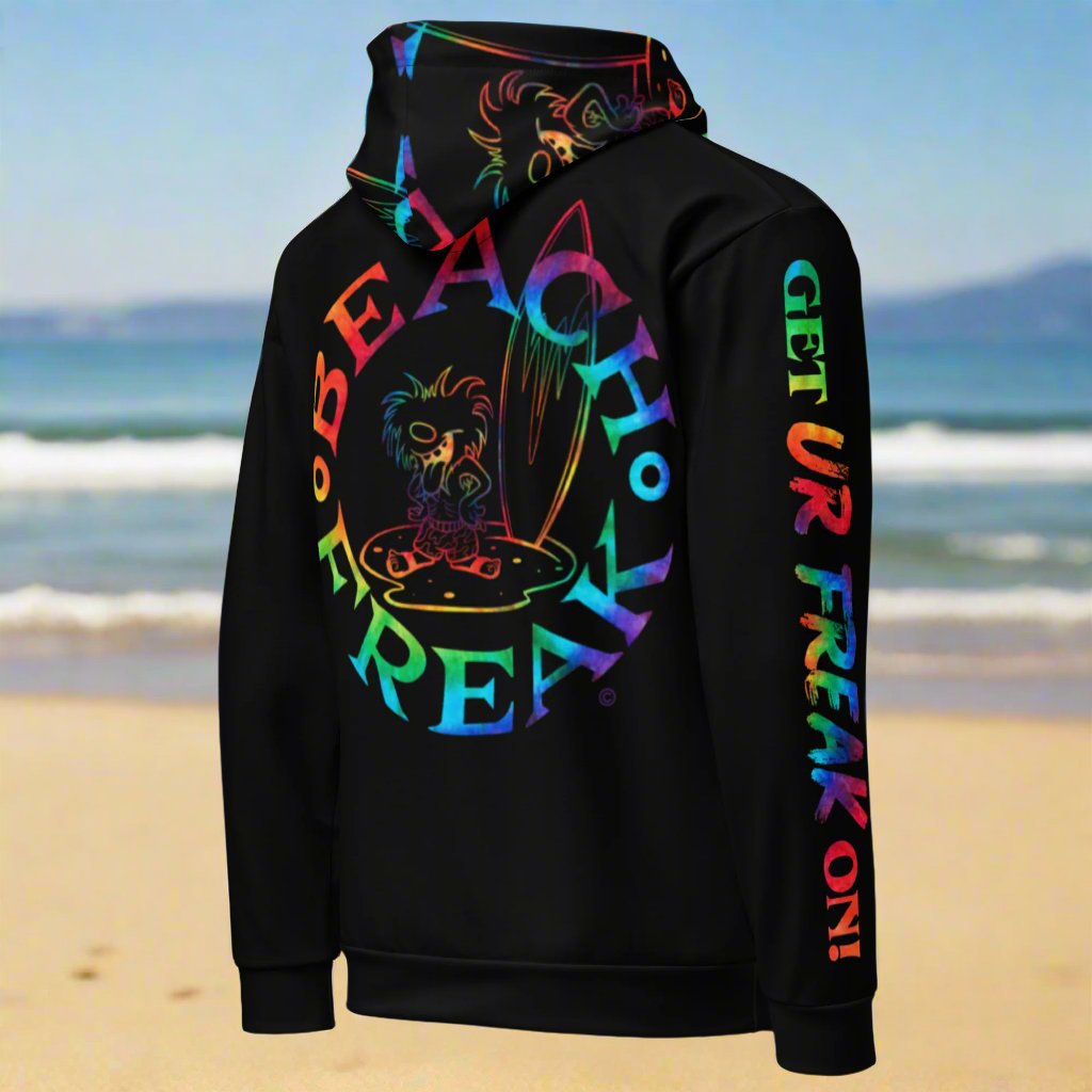 TIE-DYE BEACH FREAK© TRADITIONAL PULLOVER HOODIE