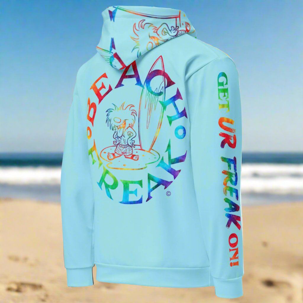 TIE-DYE BEACH FREAK© TRADITIONAL PULLOVER HOODIE