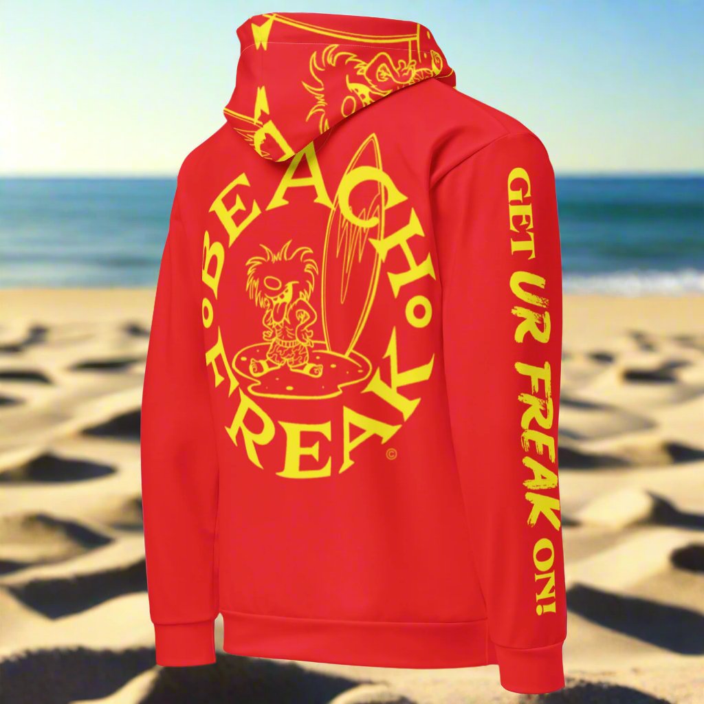 YELLOW BEACH FREAK© TRADITIONAL PULLOVER HOODIE