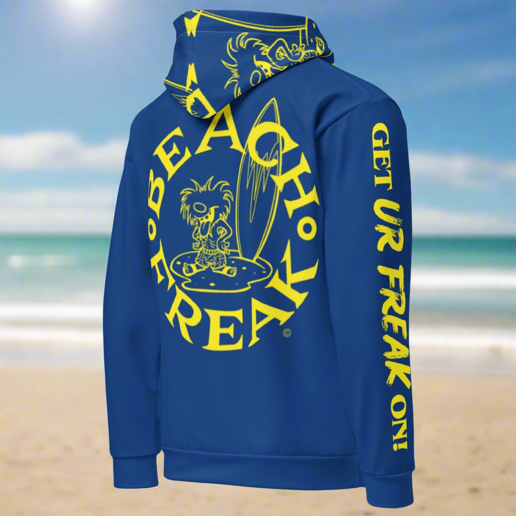 YELLOW BEACH FREAK© TRADITIONAL PULLOVER HOODIE