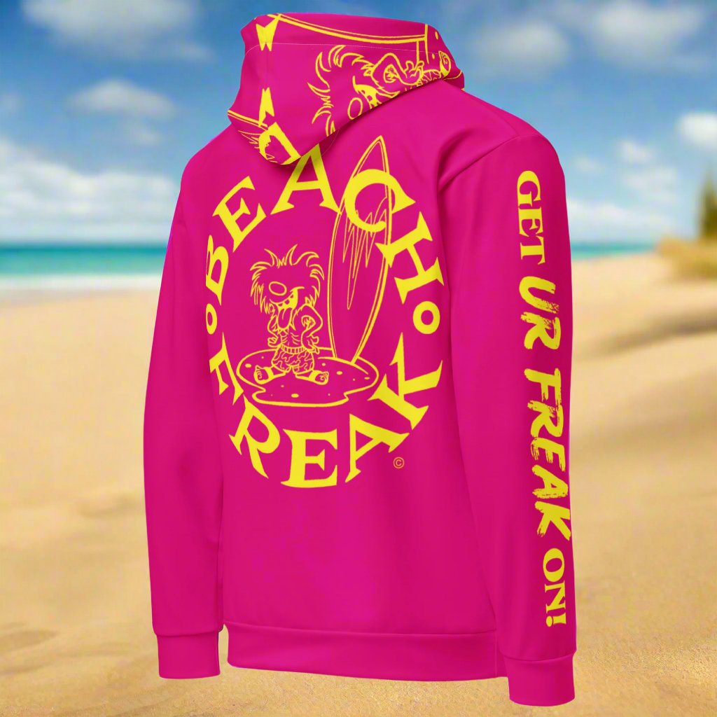 YELLOW BEACH FREAK© TRADITIONAL PULLOVER HOODIE