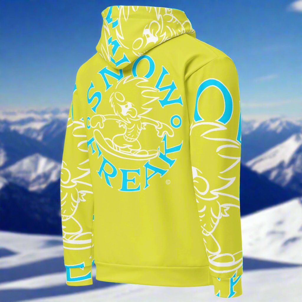 NEON BLUE SNOW FREAK© SPLASH'D© Hoodie