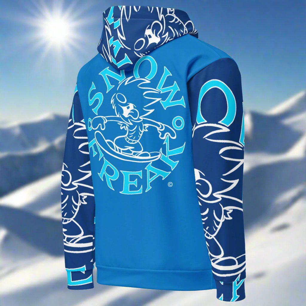 NEON BLUE SNOW FREAK© SPLASH'D© Hoodie