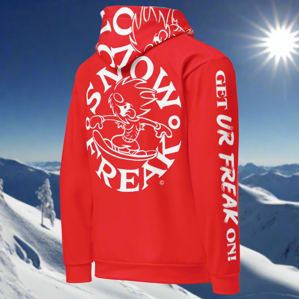 WHITE SNOW FREAK© TRADITIONAL HOODIE