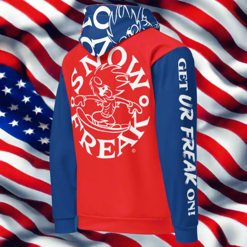 THE PATRIOT SNOW FREAK© TRADITIONAL PULLOVER HOODIE