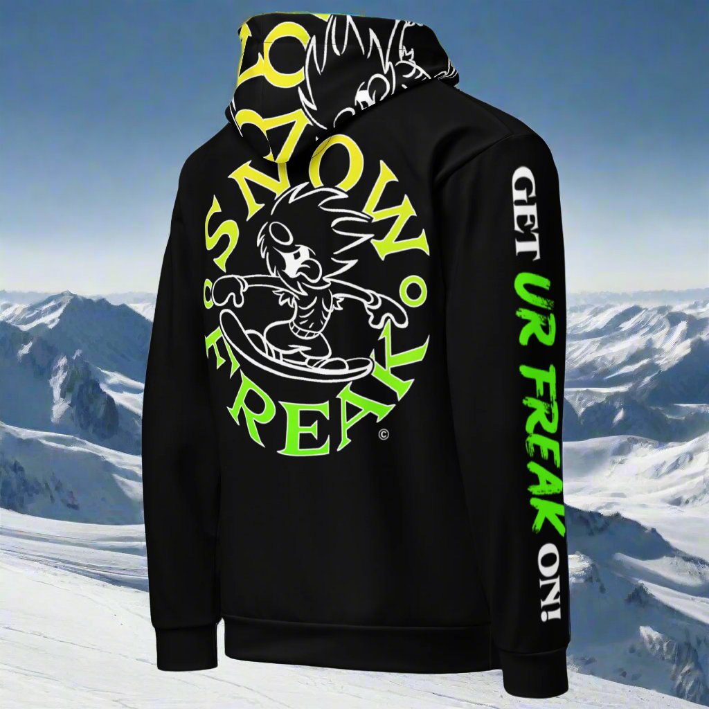 LIME & YELLOW SNOW FREAK© TRADITIONAL HOODIE