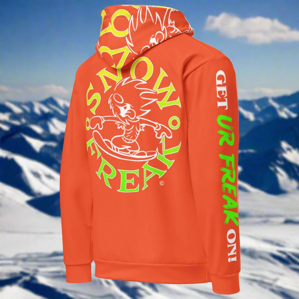 LIME & YELLOW SNOW FREAK© TRADITIONAL HOODIE