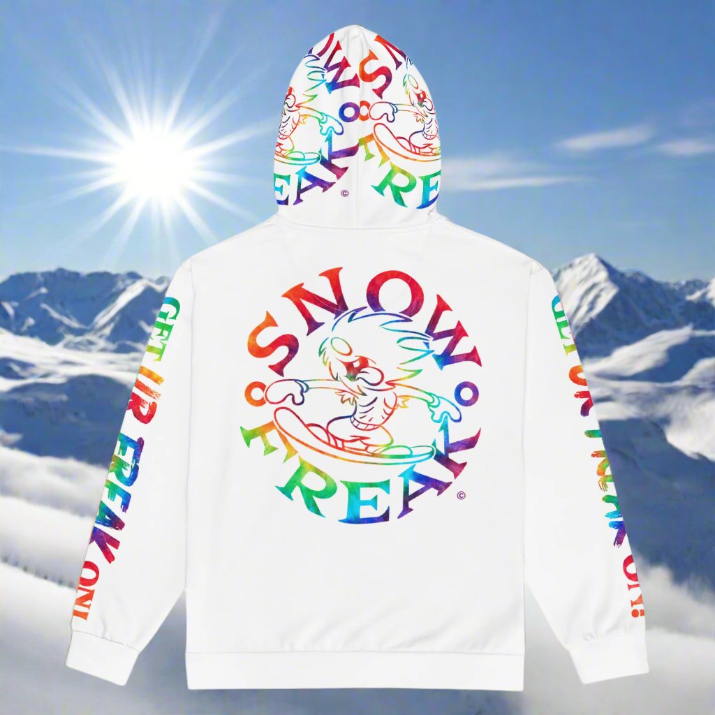 TIE-DYE SNOW FREAK© TRADITIONAL ZIP-UP HOODIE