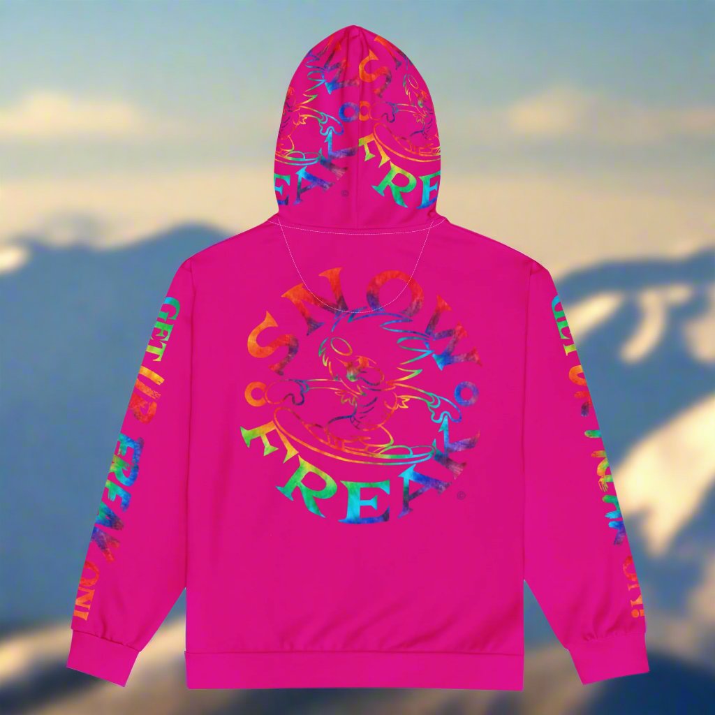 TIE-DYE SNOW FREAK© TRADITIONAL ZIP-UP HOODIE