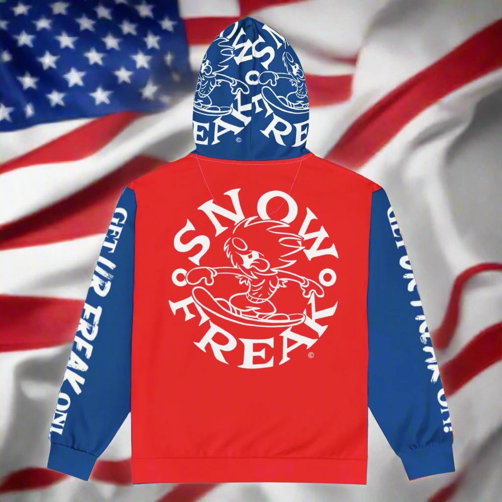 'THE PATRIOT' SNOW FREAK© ZIP-UP HOODIE