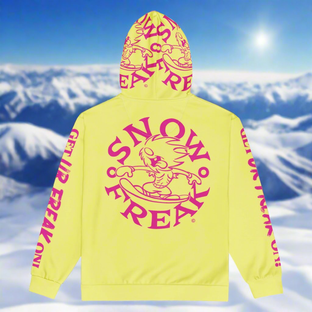 PINK SNOW FREAK© TRADITIONAL ZIP-UP HOODIE