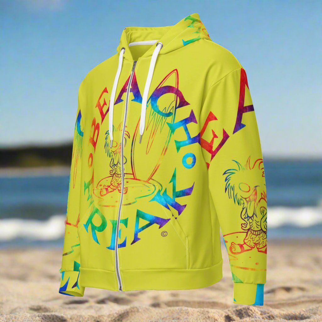 TIE-DYE BEACH FREAK© SPLASH'D© ZIP-UP HOODIE