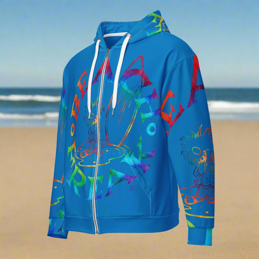 TIE-DYE BEACH FREAK© SPLASH'D© ZIP-UP HOODIE