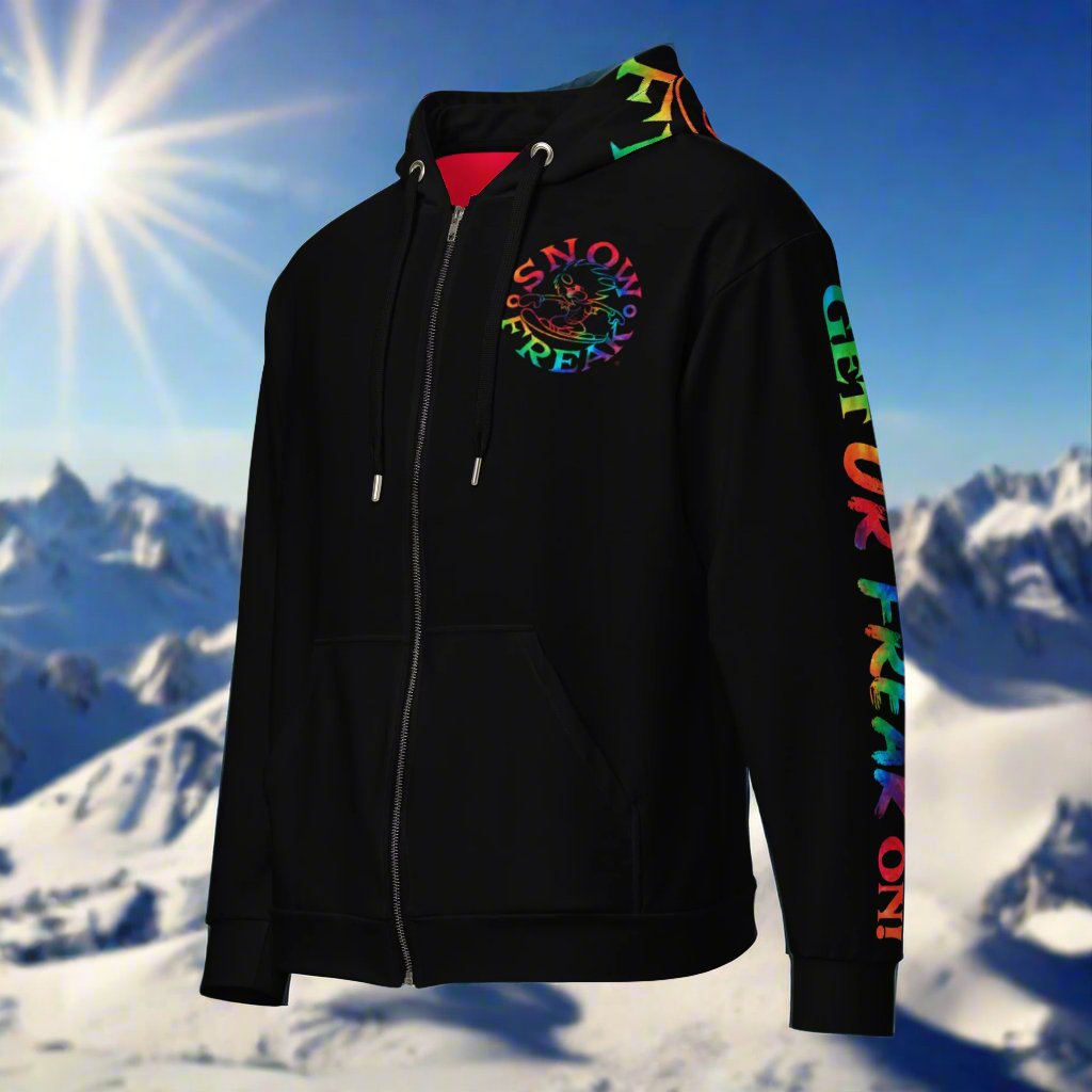 TIE-DYE SNOW FREAK© TRADITIONAL ZIP-UP HOODIE