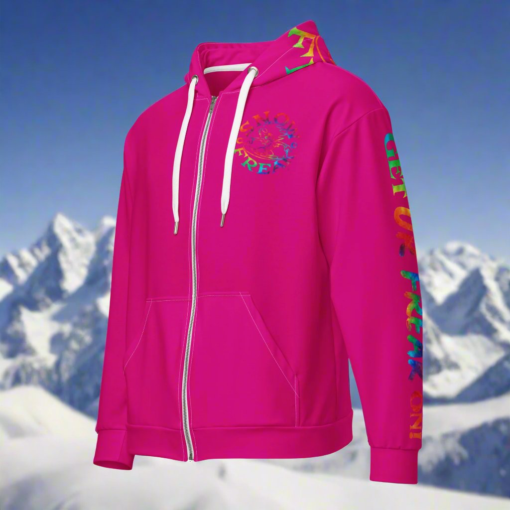TIE-DYE SNOW FREAK© TRADITIONAL ZIP-UP HOODIE