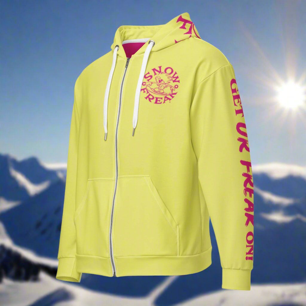 PINK SNOW FREAK© TRADITIONAL ZIP-UP HOODIE