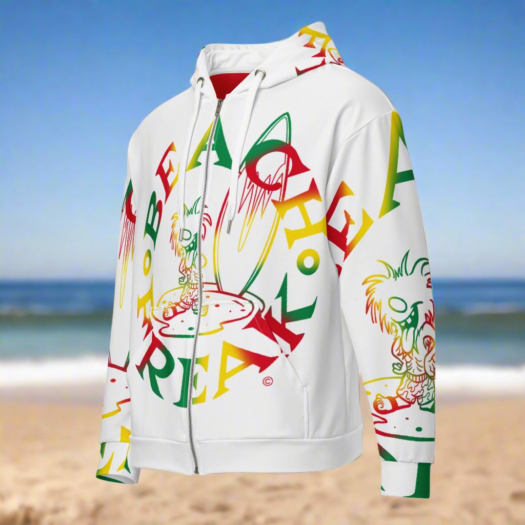 THE ISLANDER BEACH FREAK© SPLASH'D© ZIP-UP HOODIE