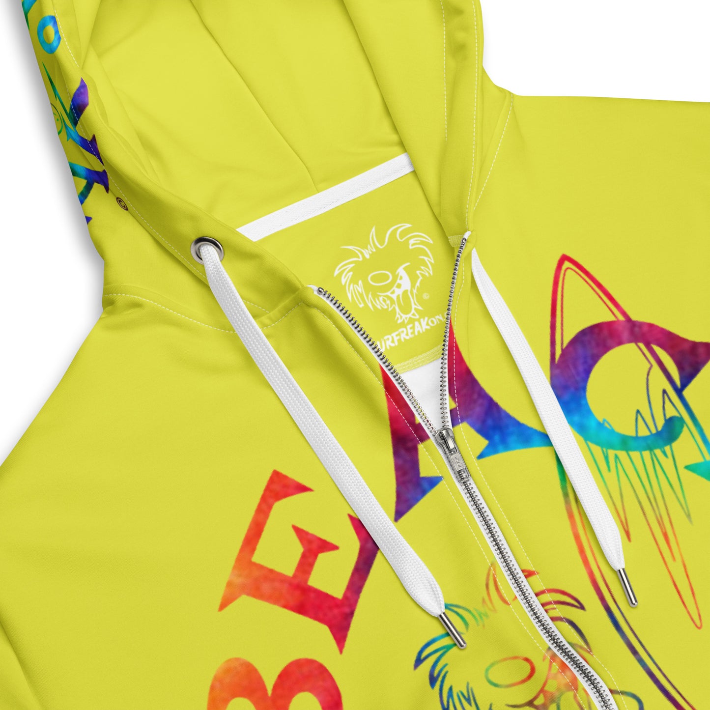 TIE-DYE BEACH FREAK SPLASH'D© ZIP-UP HOODIE