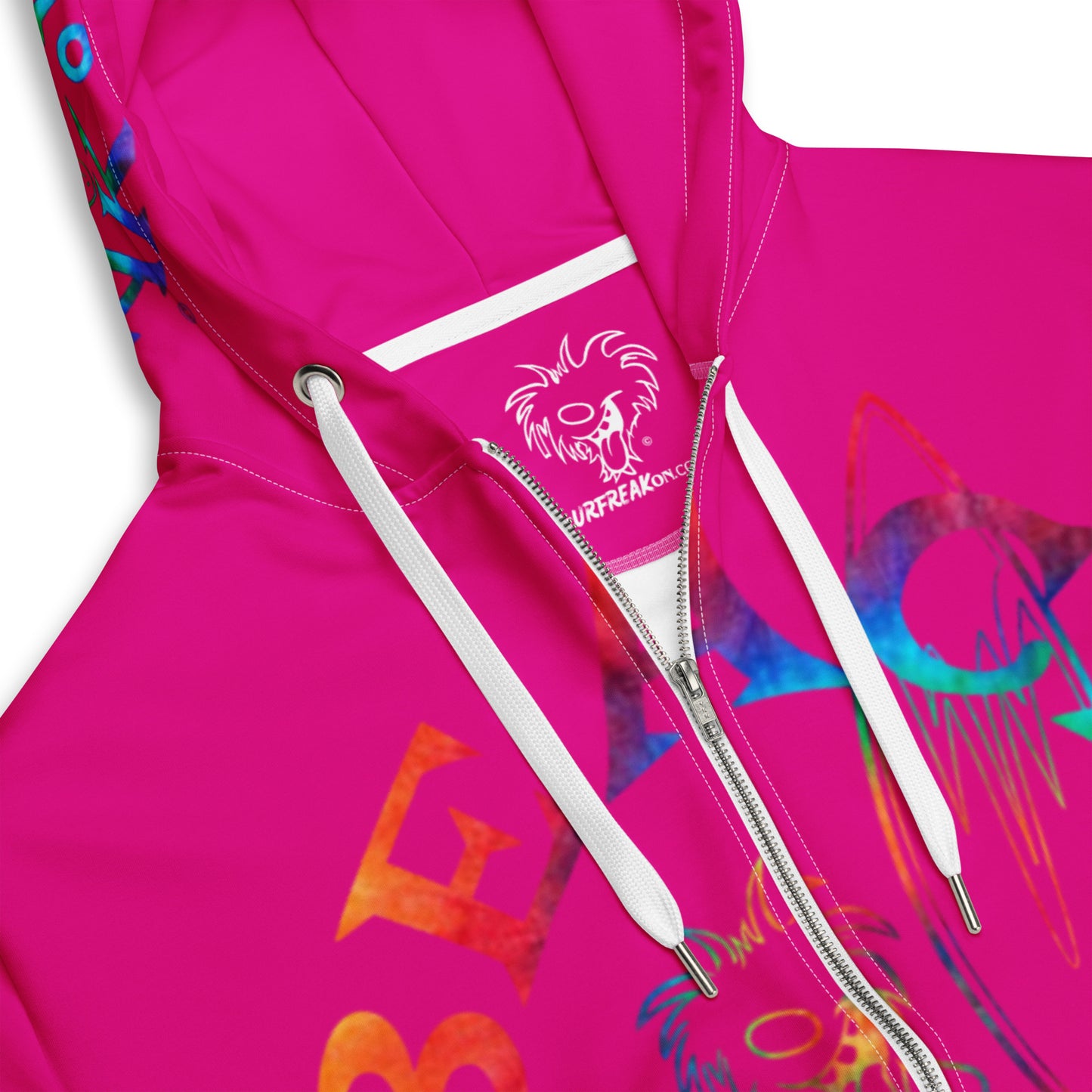 TIE-DYE BEACH FREAK SPLASH'D© ZIP-UP HOODIE