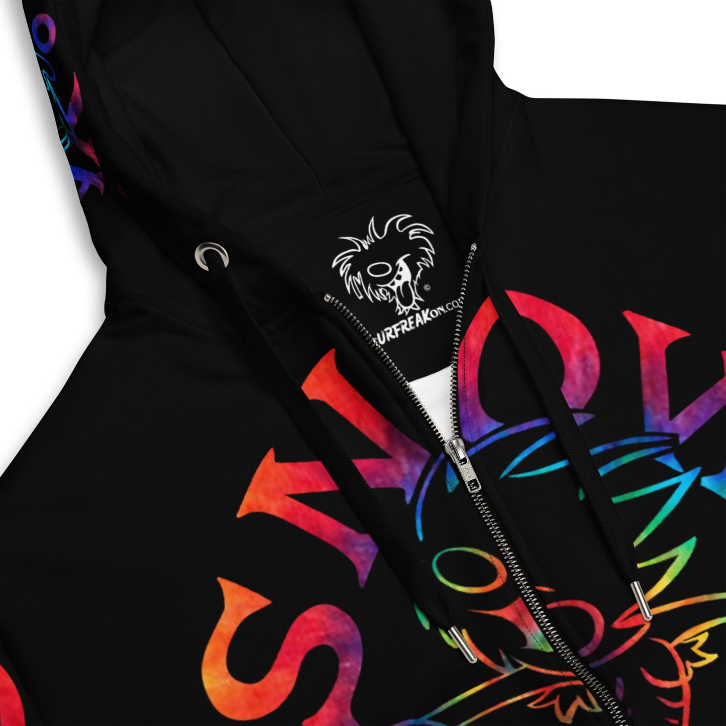 TIE-DYE SNOW FREAK SPLASH'D© ZIP-UP HOODIE