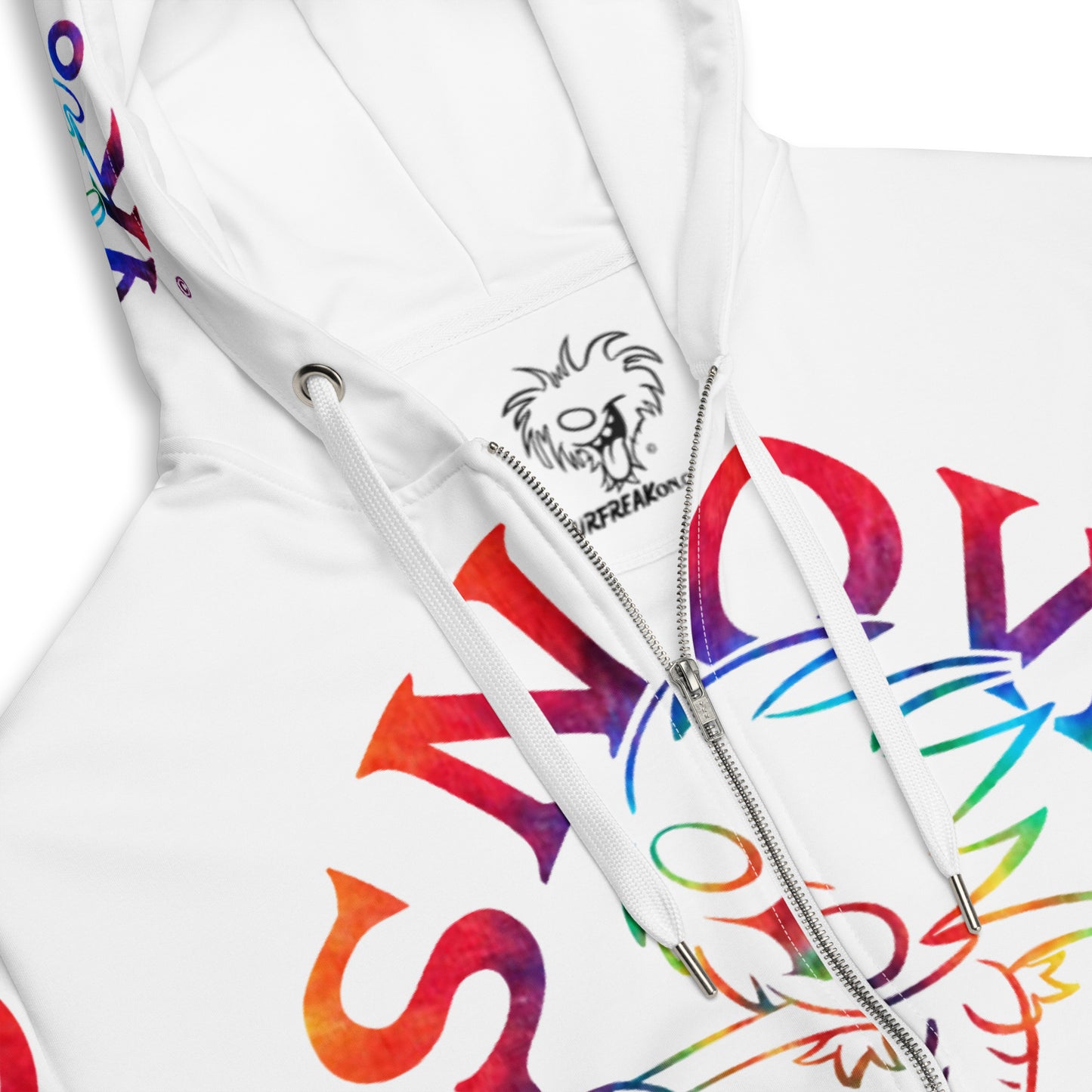 TIE-DYE SNOW FREAK SPLASH'D© ZIP-UP HOODIE